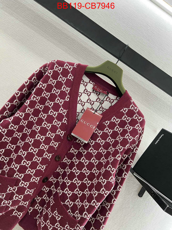 Clothing-Gucci what's the best to buy replica ID: CB7946 $: 119USD