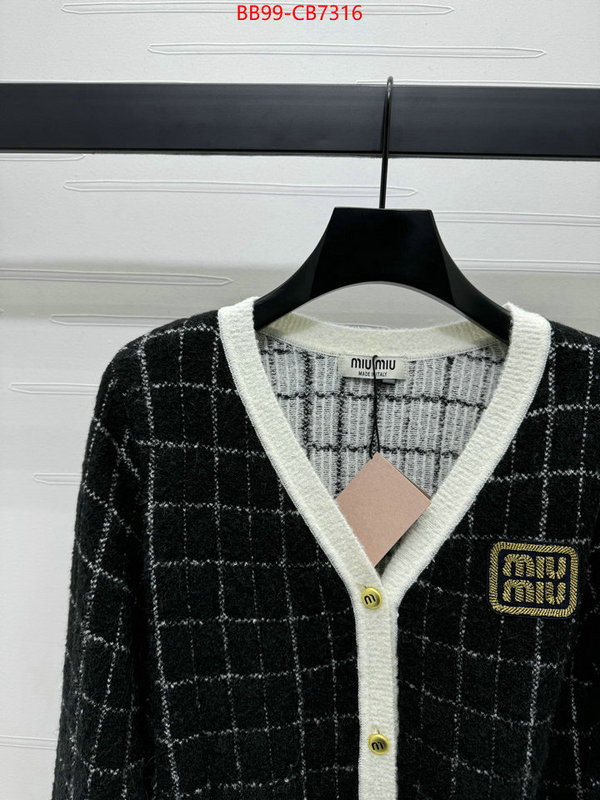 Clothing-MIU MIU aaaaa+ replica ID: CB7316 $: 99USD