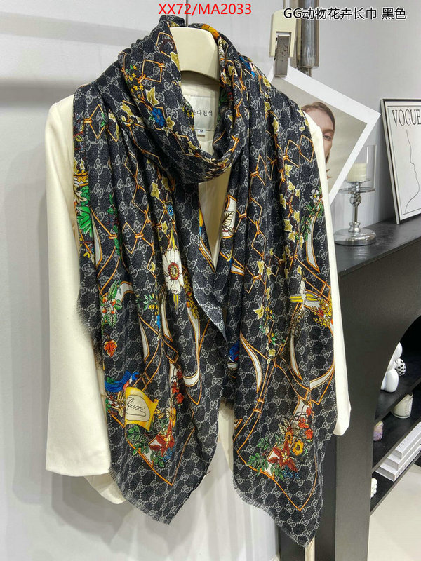 Scarf-Gucci top perfect fake ID: MA2033 $: 72USD