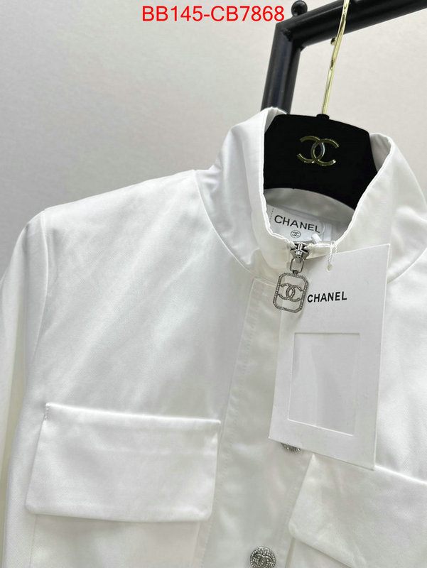 Clothing-Chanel brand designer replica ID: CB7868 $: 145USD