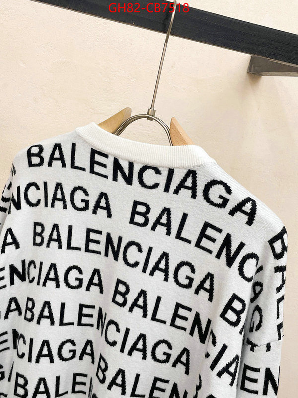 Clothing-Balenciaga best wholesale replica ID: CB7518 $: 82USD