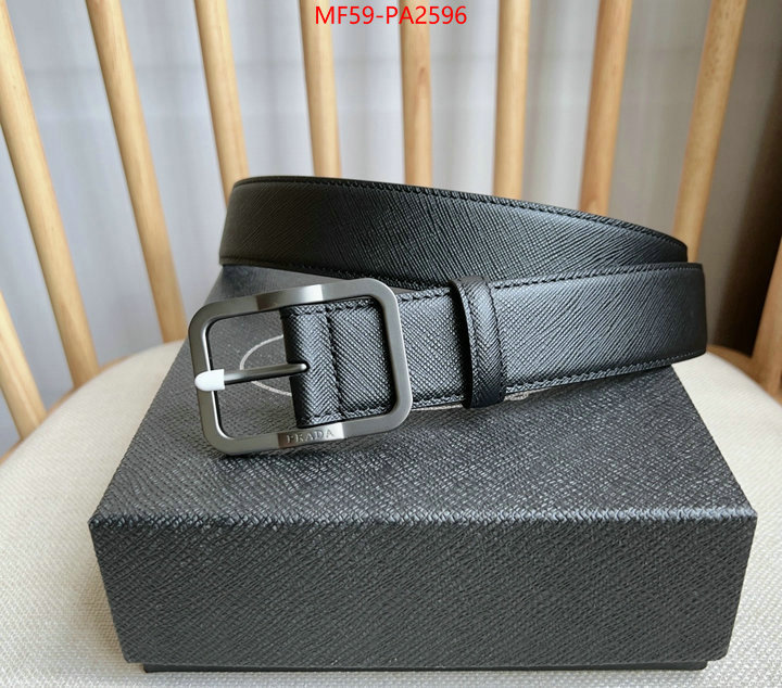 Belts-Prada luxury cheap replica ID: PA2596 $: 59USD