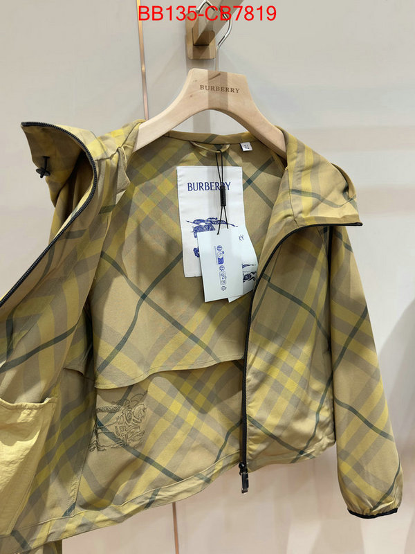 Clothing-Burberry replica us ID: CB7819 $: 135USD