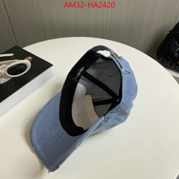 Cap(Hat)-Balenciaga sale outlet online ID: HA2420 $: 32USD