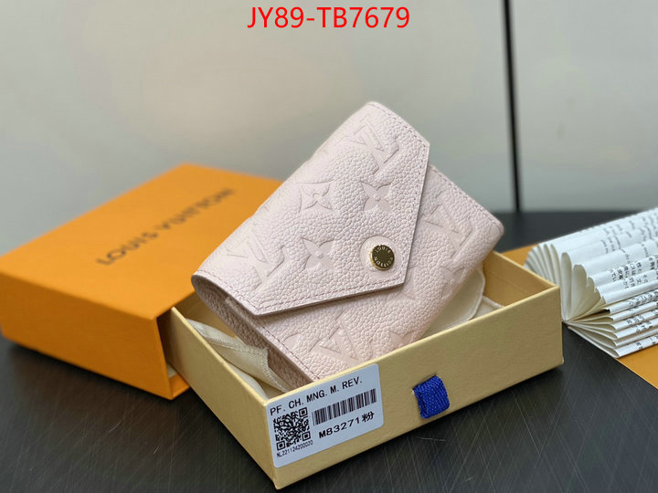 LV Bags(TOP)-Wallet fake designer ID: TB7679 $: 89USD,