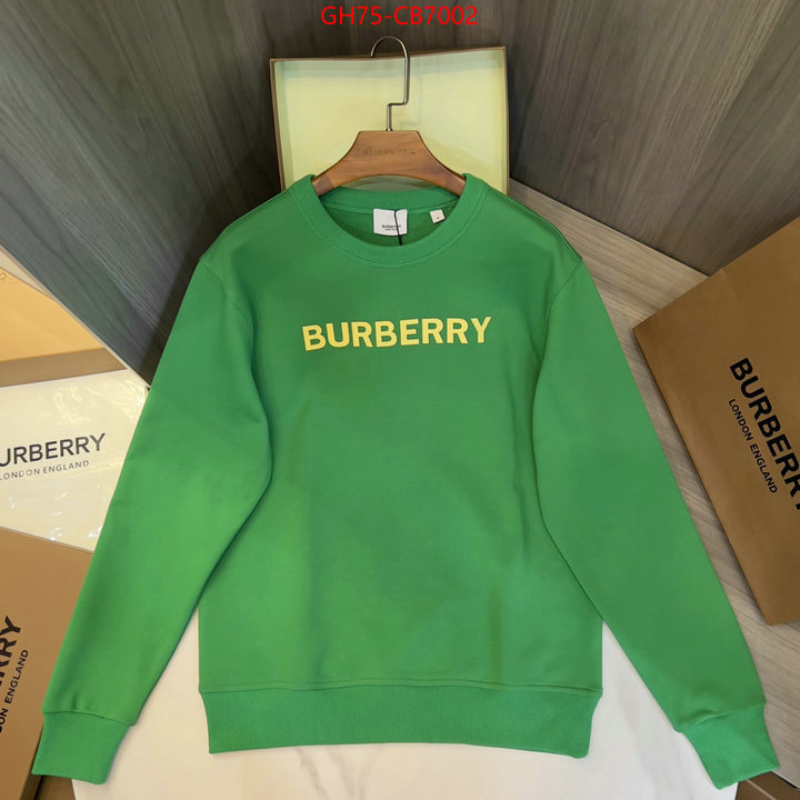 Clothing-Burberry best replica 1:1 ID: CB7002 $: 75USD