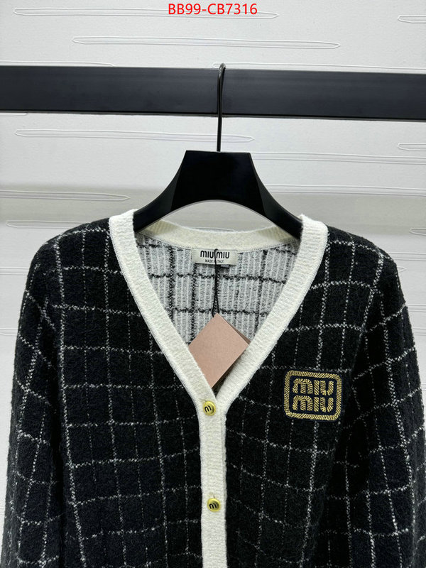 Clothing-MIU MIU aaaaa+ replica ID: CB7316 $: 99USD