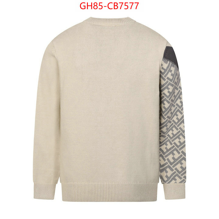 Clothing-Fendi best luxury replica ID: CB7577 $: 85USD