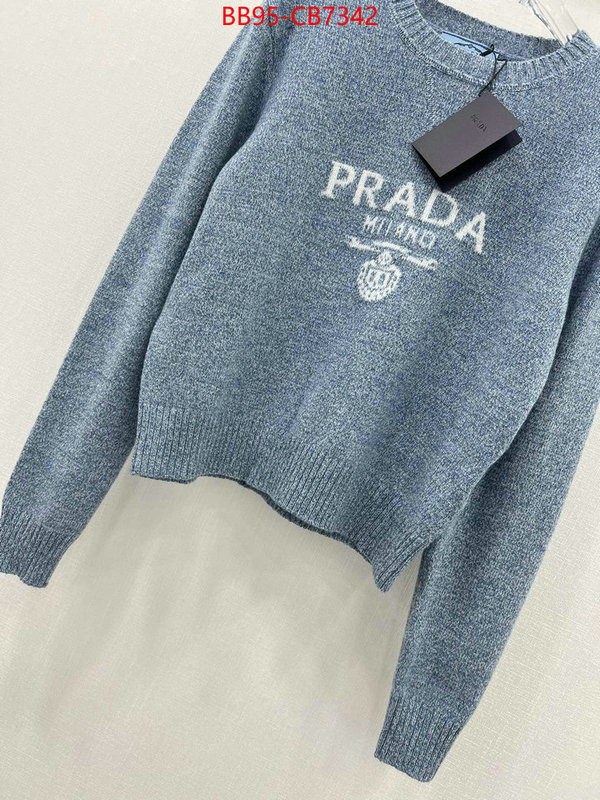 Clothing-Prada replica aaaaa+ designer ID: CB7342 $: 95USD