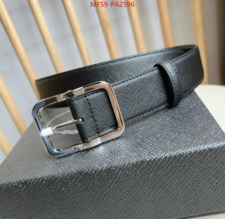 Belts-Prada luxury cheap replica ID: PA2596 $: 59USD