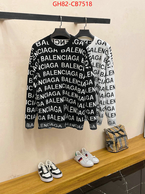 Clothing-Balenciaga best wholesale replica ID: CB7518 $: 82USD