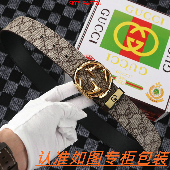 Belts-Gucci sell online luxury designer ID: PA2778 $: 65USD