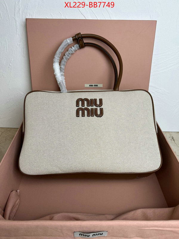 Miu Miu Bags(TOP)-Handbag- luxury cheap replica ID: BB7749 $: 229USD,