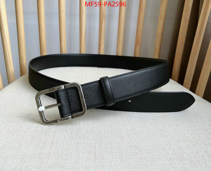 Belts-Prada luxury cheap replica ID: PA2596 $: 59USD