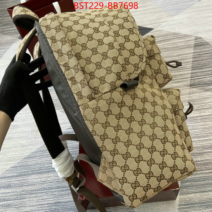 Gucci Bags(TOP)-Backpack- wholesale designer shop ID: BB7698 $: 229USD,