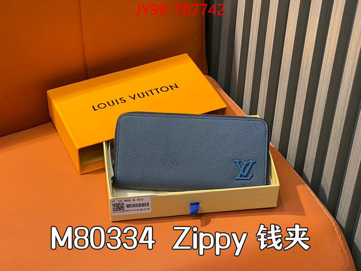 LV Bags(TOP)-Wallet high quality online ID: TB7742 $: 99USD,