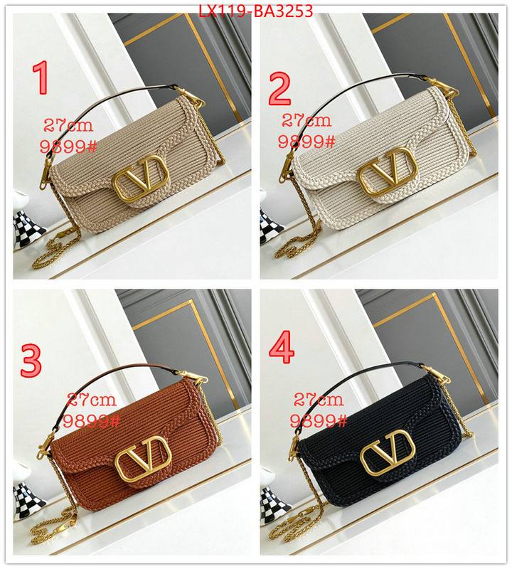 Valentino Bags(4A)-Crossbody- aaaaa+ class replica ID: BA3253 $: 119USD,