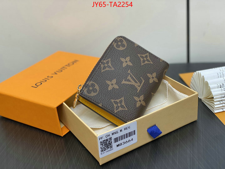 LV Bags(4A)-Wallet new designer replica ID: TA2254 $: 65USD,