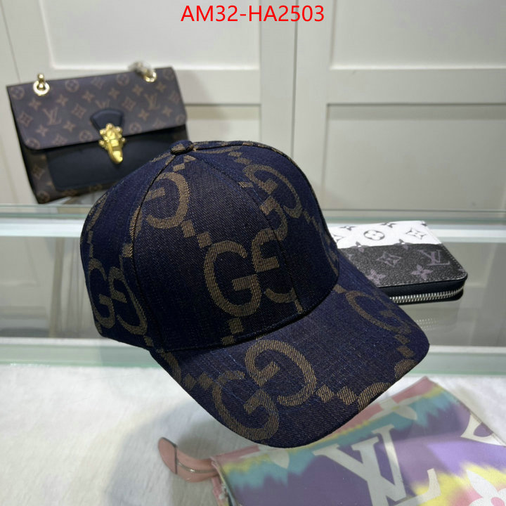 Cap(Hat)-Gucci high quality designer replica ID: HA2503 $: 32USD