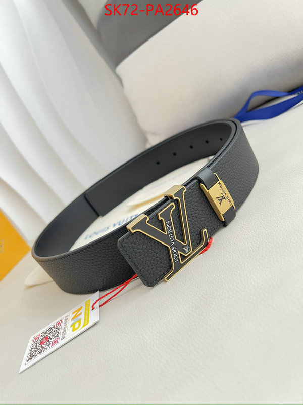 Belts-LV luxury ID: PA2646 $: 72USD