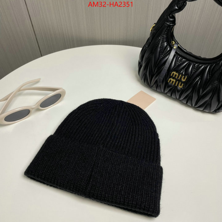 Cap(Hat)-Miu Miu shop cheap high quality 1:1 replica ID: HA2351 $: 32USD