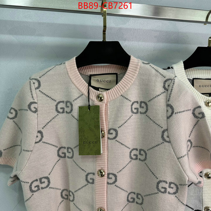 Clothing-Gucci buy aaaaa cheap ID: CB7261 $: 89USD