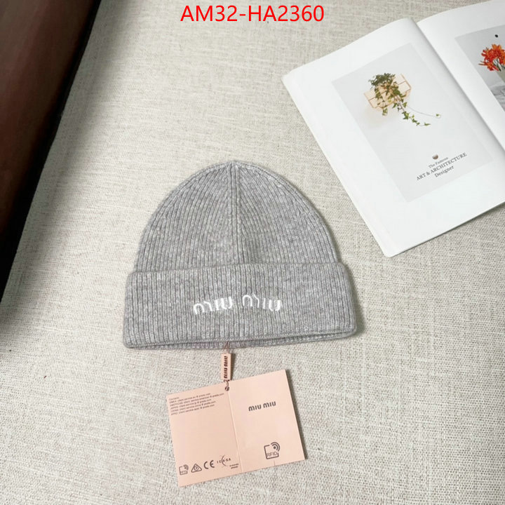 Cap(Hat)-Miu Miu replica 2024 perfect luxury ID: HA2360 $: 32USD