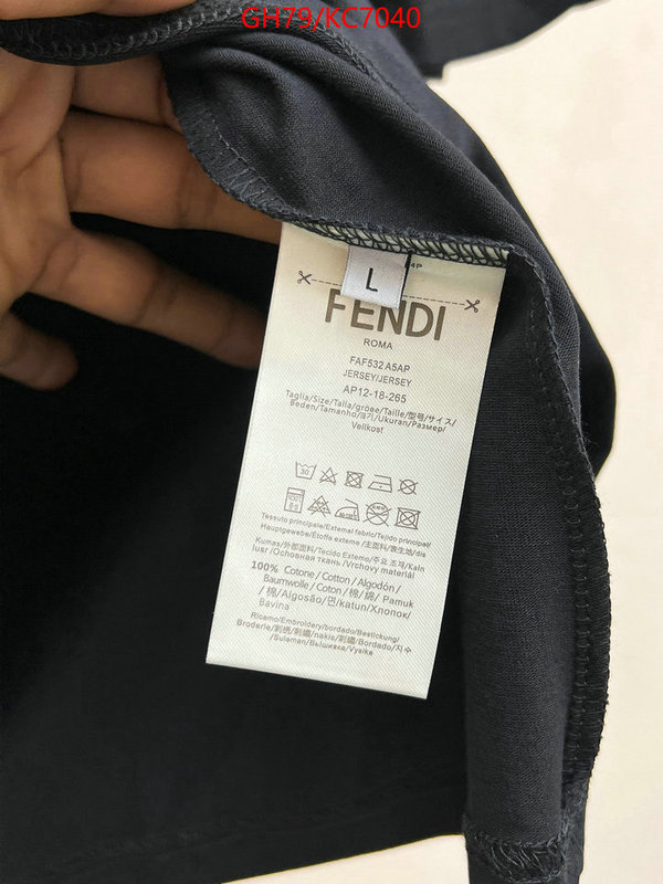 Clothing-Fendi quality replica ID: KC7040 $: 79USD