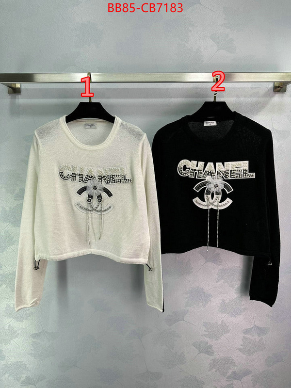 Clothing-Chanel for sale cheap now ID: CB7183 $: 85USD