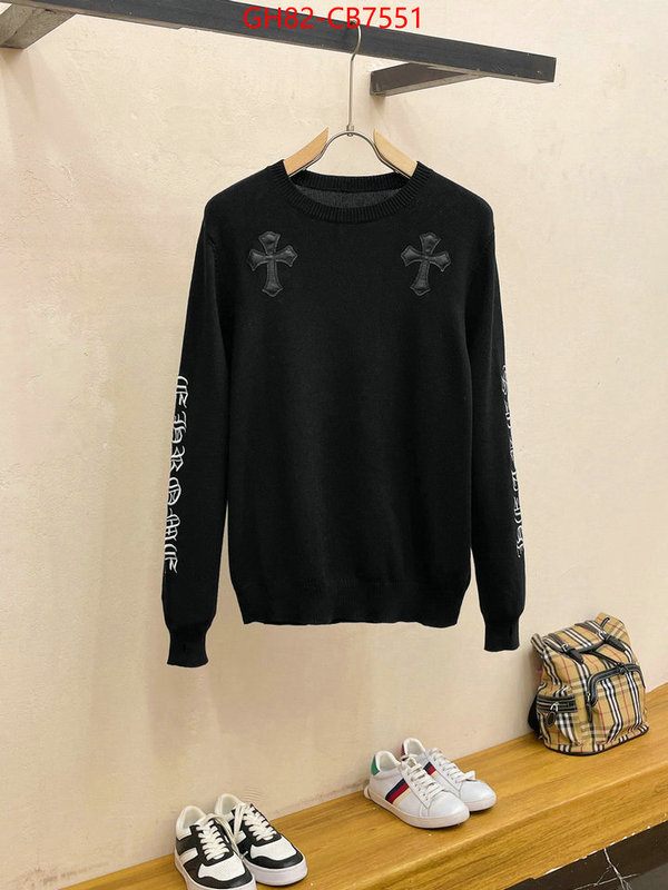 Clothing-Chrome Hearts aaaaa+ quality replica ID: CB7551 $: 82USD