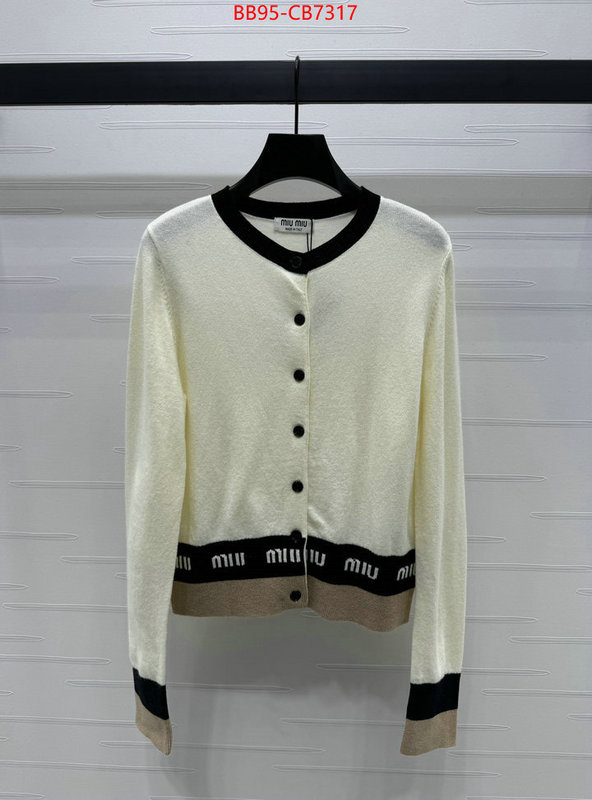 Clothing-MIU MIU high quality ID: CB7317 $: 95USD