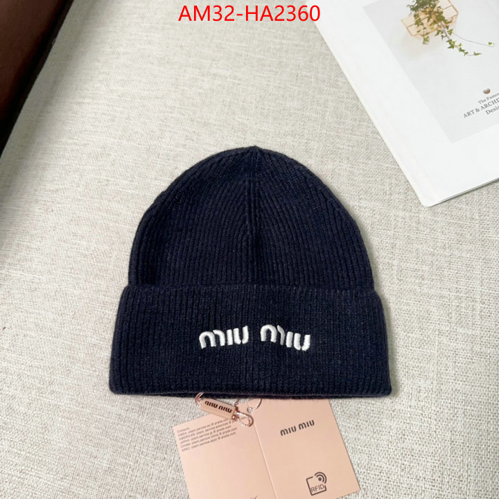 Cap(Hat)-Miu Miu replica 2024 perfect luxury ID: HA2360 $: 32USD