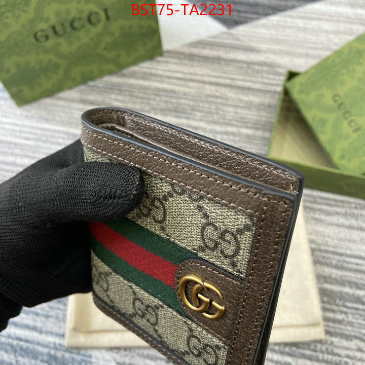 Gucci Bags(TOP)-Wallet- best replica 1:1 ID: TA2231 $: 75USD,