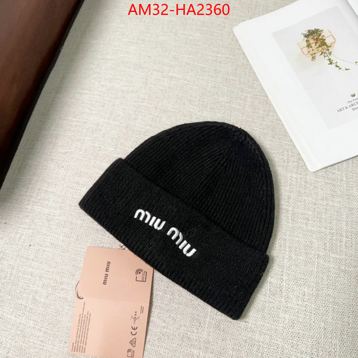 Cap(Hat)-Miu Miu replica 2024 perfect luxury ID: HA2360 $: 32USD