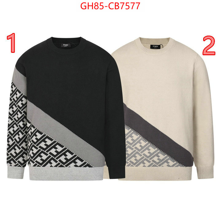 Clothing-Fendi best luxury replica ID: CB7577 $: 85USD