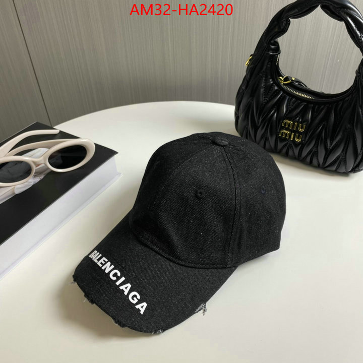 Cap(Hat)-Balenciaga sale outlet online ID: HA2420 $: 32USD