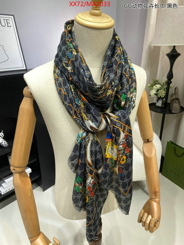 Scarf-Gucci top perfect fake ID: MA2033 $: 72USD