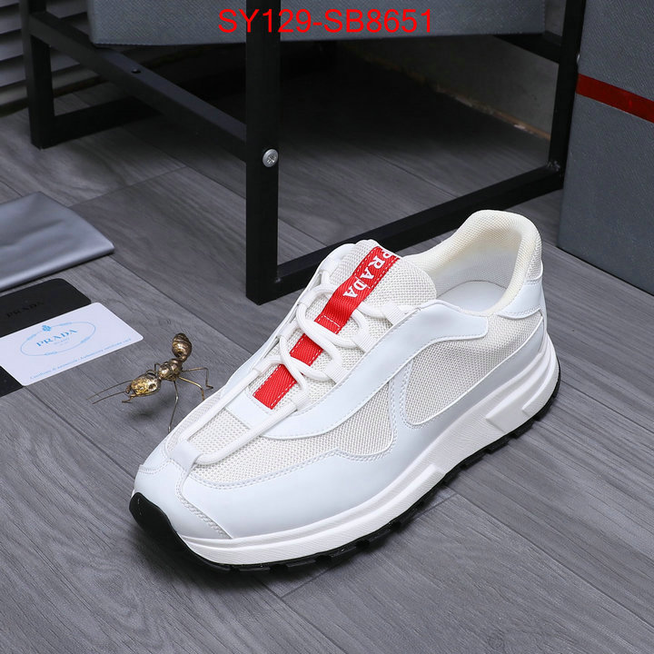 Men shoes-Prada replica aaaaa+ designer ID: SB8651 $: 129USD