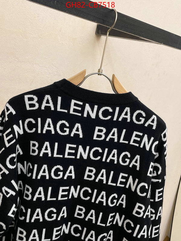 Clothing-Balenciaga best wholesale replica ID: CB7518 $: 82USD