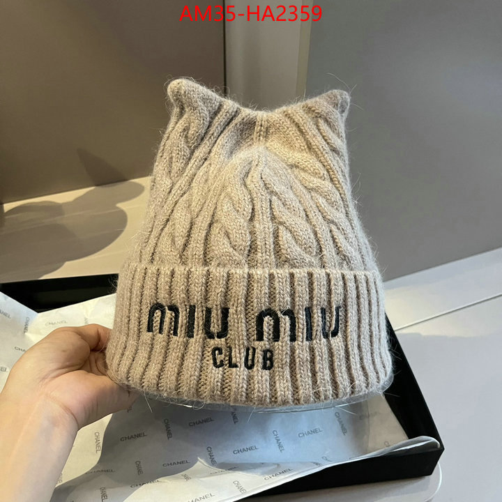 Cap(Hat)-Miu Miu sell high quality ID: HA2359 $: 35USD