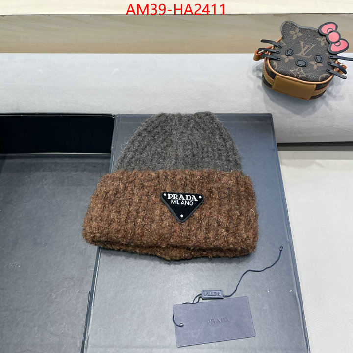 Cap (Hat)-Prada top brands like ID: HA2411 $: 39USD