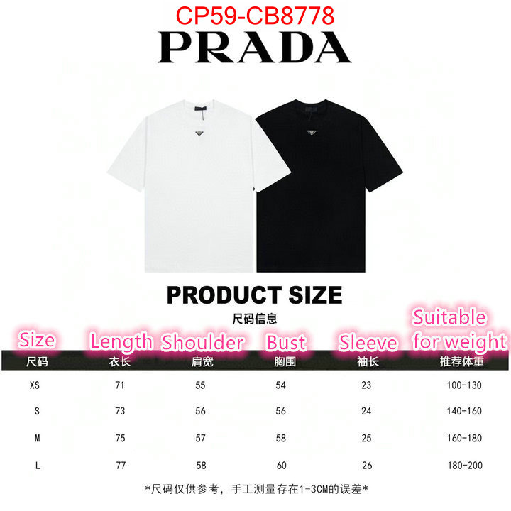 Clothing-Prada shop ID: CB8778 $: 59USD