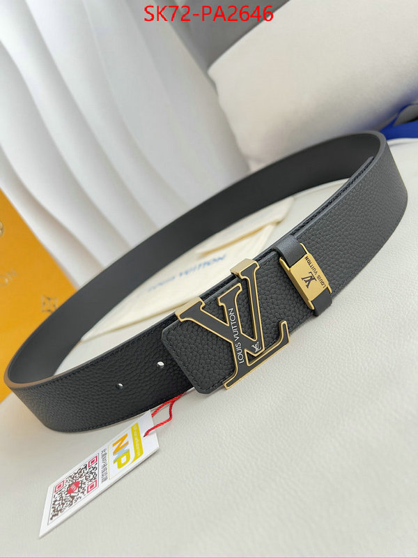 Belts-LV luxury ID: PA2646 $: 72USD