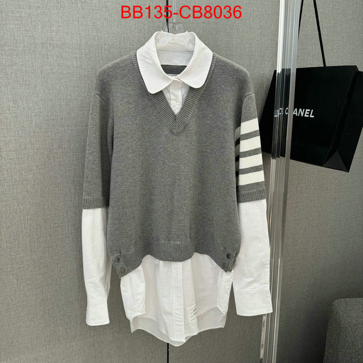 Clothing-Thom Browne shop designer replica ID: CB8034 $: 135USD