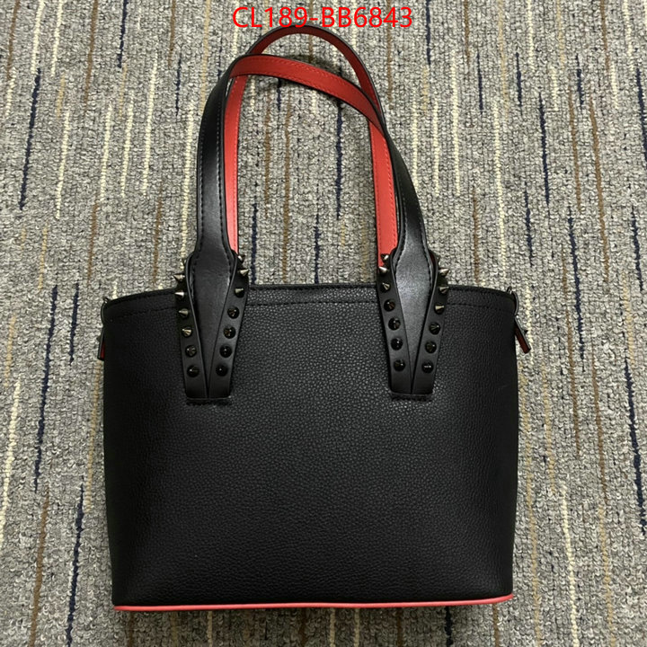 Christian Louboutin Bags(TOP)-Handbag- same as original ID: BB6843 $: 189USD,