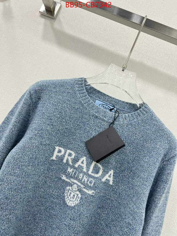 Clothing-Prada replica aaaaa+ designer ID: CB7342 $: 95USD