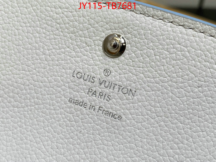 LV Bags(TOP)-Wallet luxury fake ID: TB7681 $: 115USD,