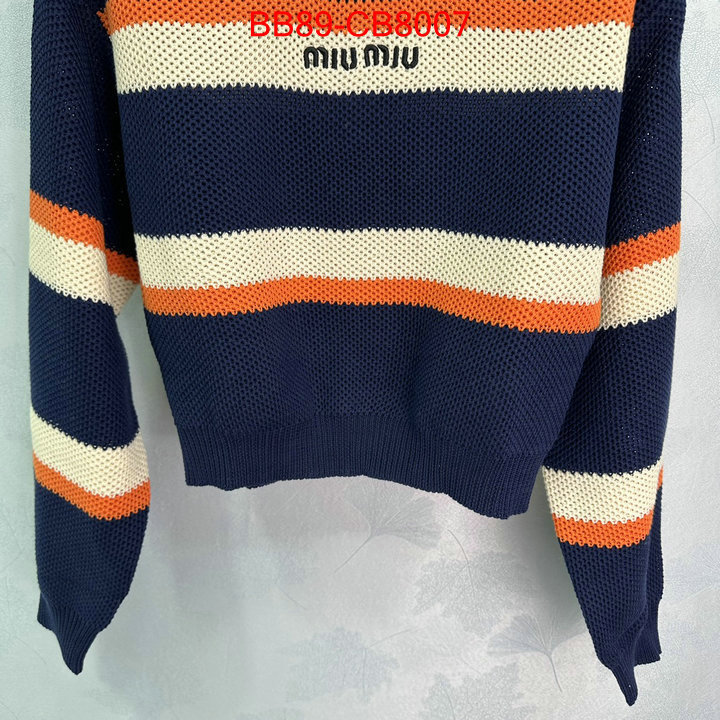 Clothing-MIU MIU from china 2024 ID: CB8007 $: 89USD