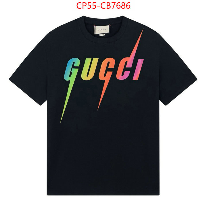 Clothing-Gucci high quality perfect ID: CB7686 $: 55USD