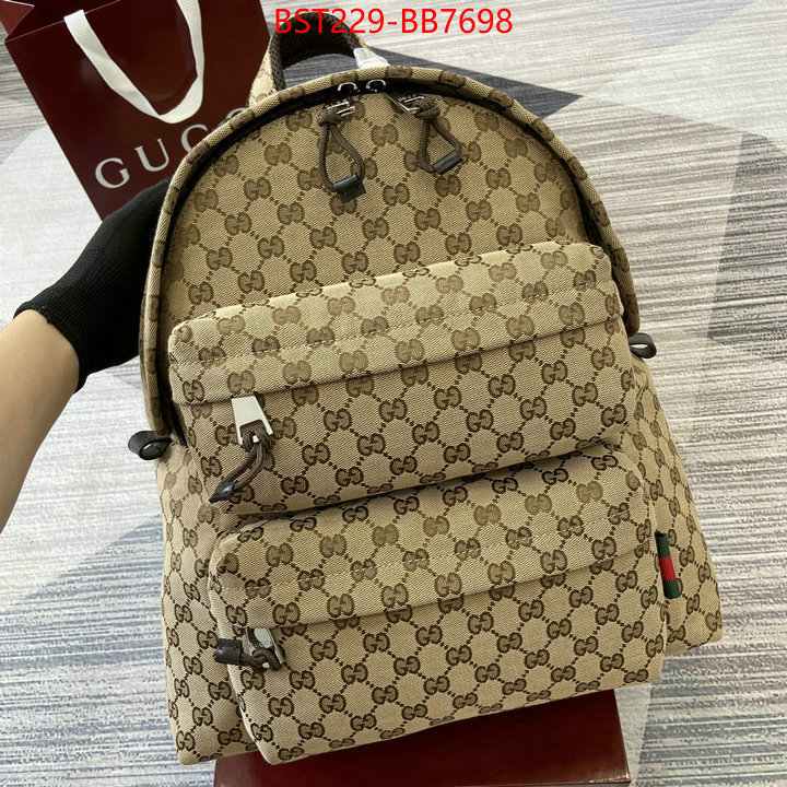 Gucci Bags(TOP)-Backpack- wholesale designer shop ID: BB7698 $: 229USD,